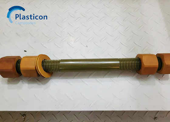 สายใยเสริมพลาสติก Hex bolt FRP bolt สําหรับการใช้งานโครงสร้าง