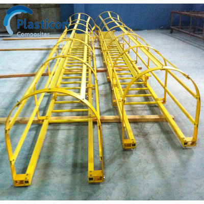 สารประกอบ FRP Pultruded สีเหลืองสําหรับบันได