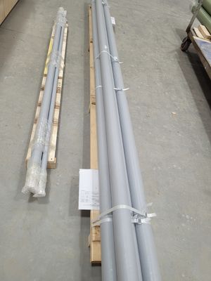 12 เมตร FRP ท่อ 50PSI-150PSI Dia 4 นิ้ว สายใยแก้ว