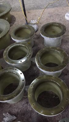 สตับ GRP Flange PN6 ความดันแก้วเสริมเหล็กปลาสติกท่อ Flange
