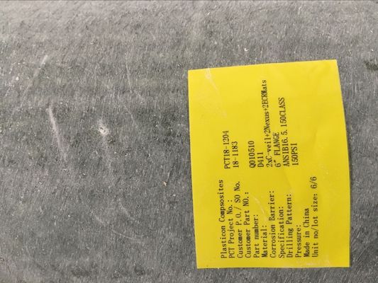 ระยะความดัน PN6-PN16 GRP Flange กระจกกระจกเสริมกระจกพลาสติก