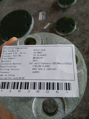 RTP-1 Fiberglass Flange ด้วยวัสดุ EPDM Gasket ความร้อน 120 องศา