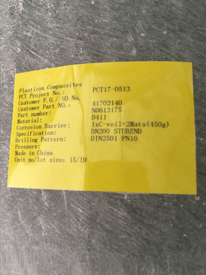 FRP แฟลนจ์อุตสาหกรรมที่มีการรับรอง ANSI / ASME B16.5