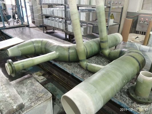 ความดัน 50PSI-150PSI ท่อ FRP ท่อเสริมแก้วสีเขียว